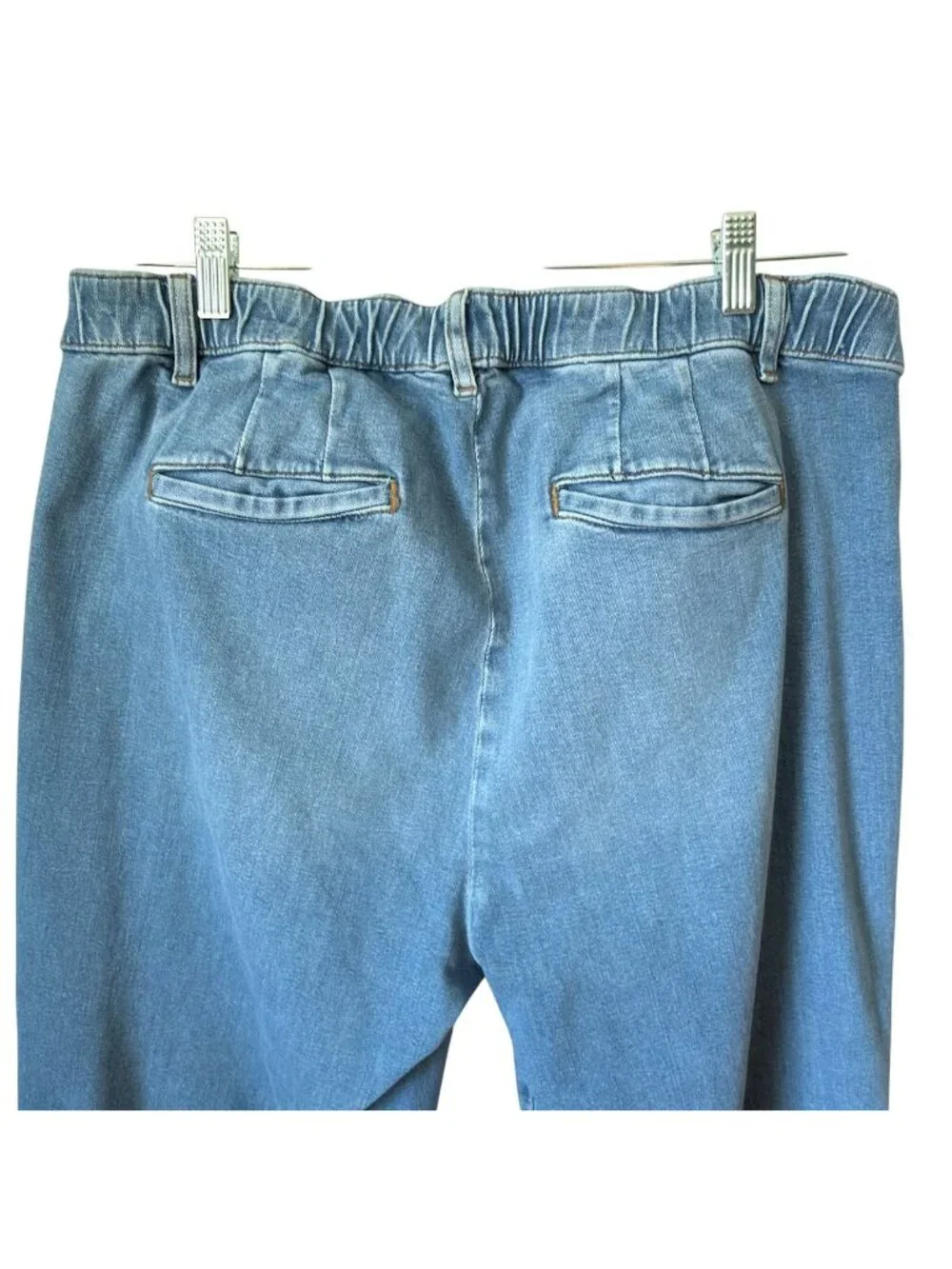 J Jill Womens Denim Jeans Size 18 Trouser Full Leg Elastic Waist High Rise 31" - Picture 5 of 14